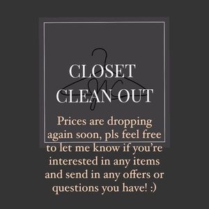 CLOSET CLEAN OUT!